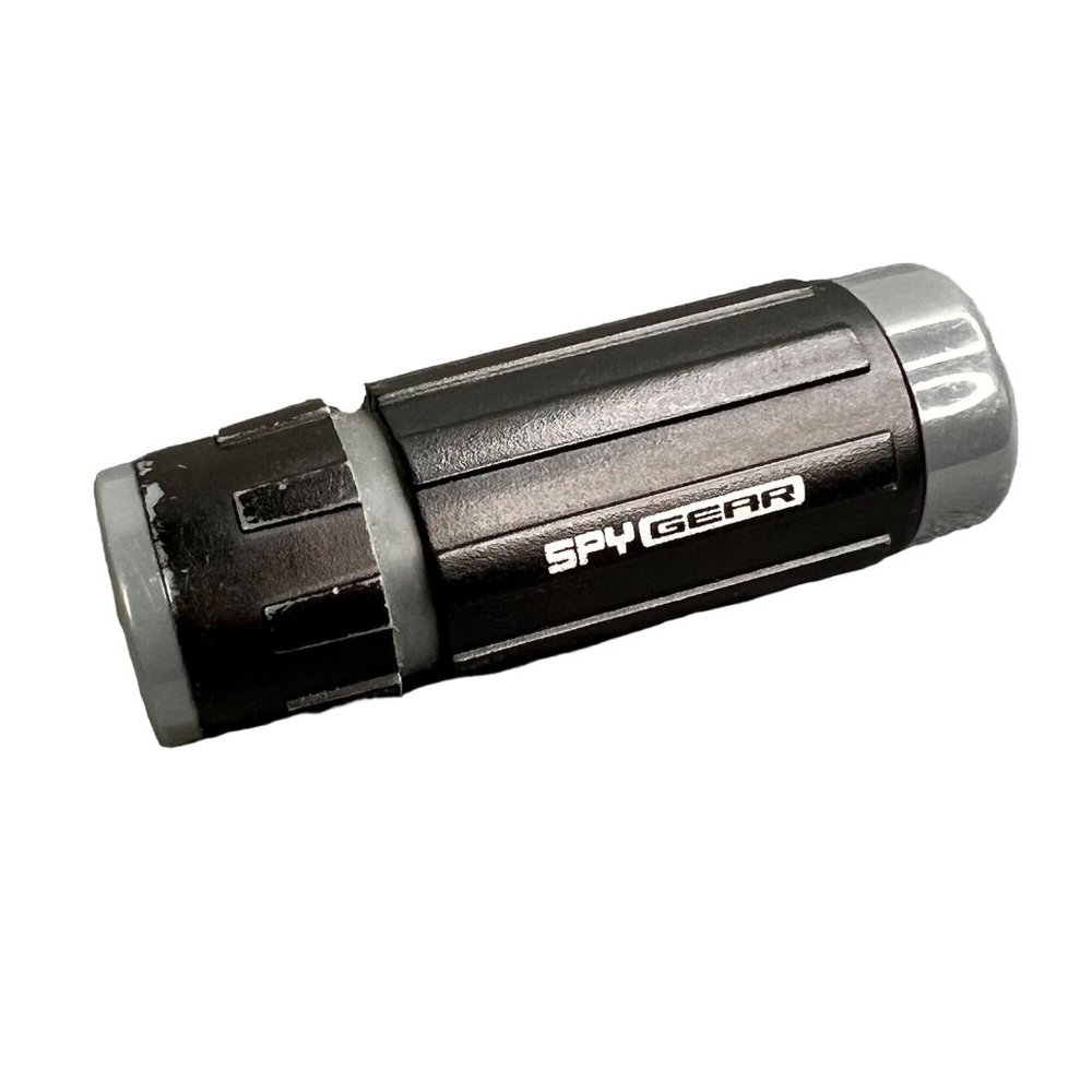 Spy Gear Flashlight Red Light Wild Planet 2005 Black Gray Working Attachment